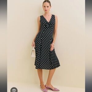 Reformation Adela Dress Black - Size 6 NWT